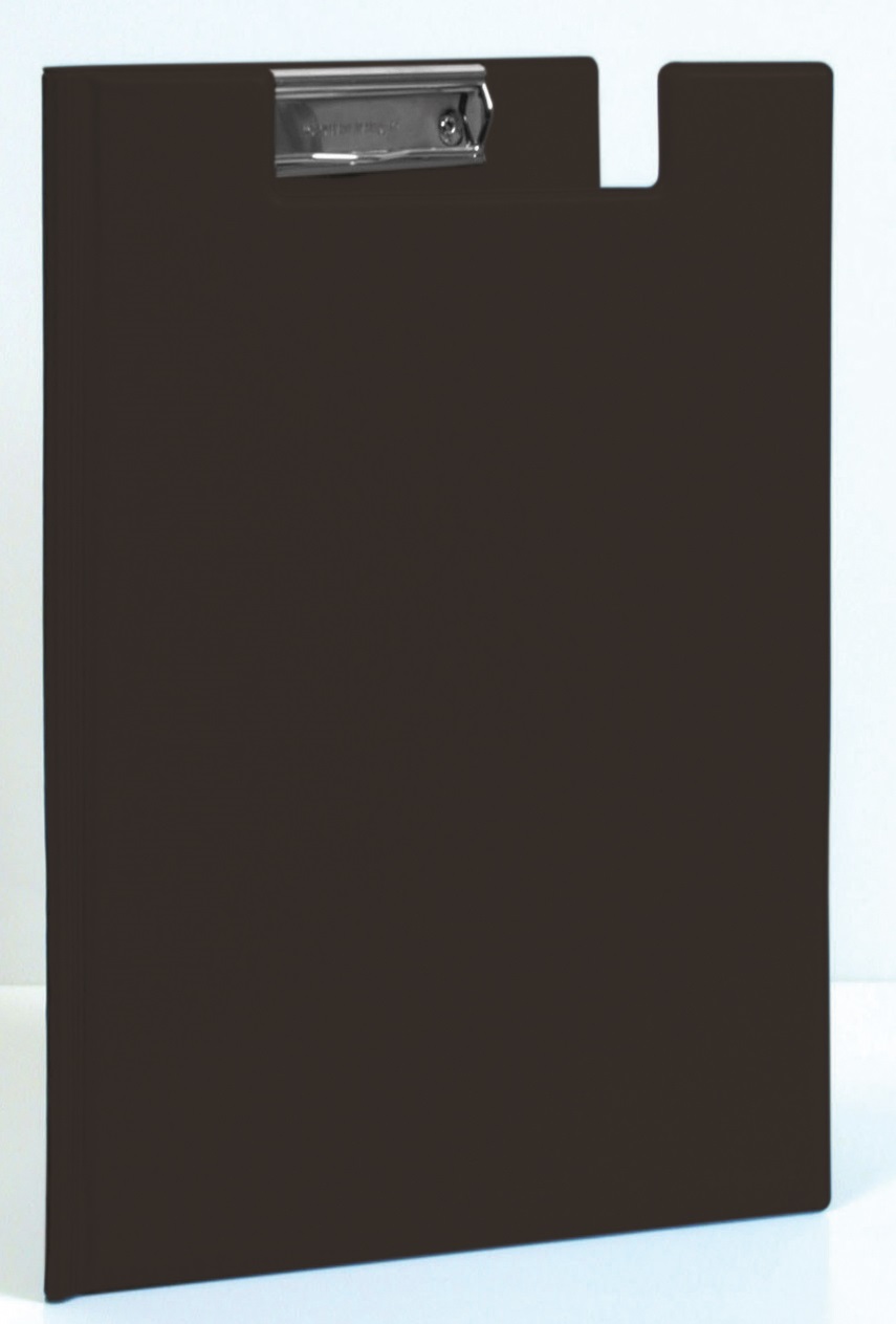 Clipboard dublu, plastifiat PVC, AURORA - negru