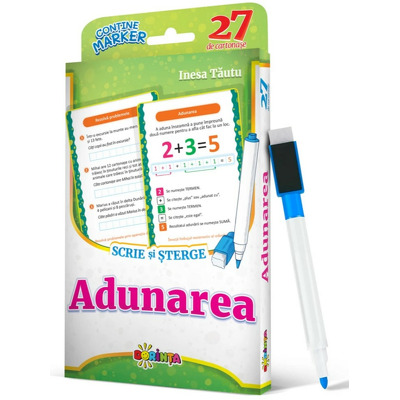 27 de cartonase. Scrie si sterge. Adunarea