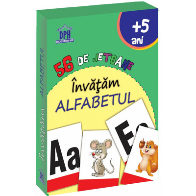 56 de Jetoane - Invatam - Alfabetul