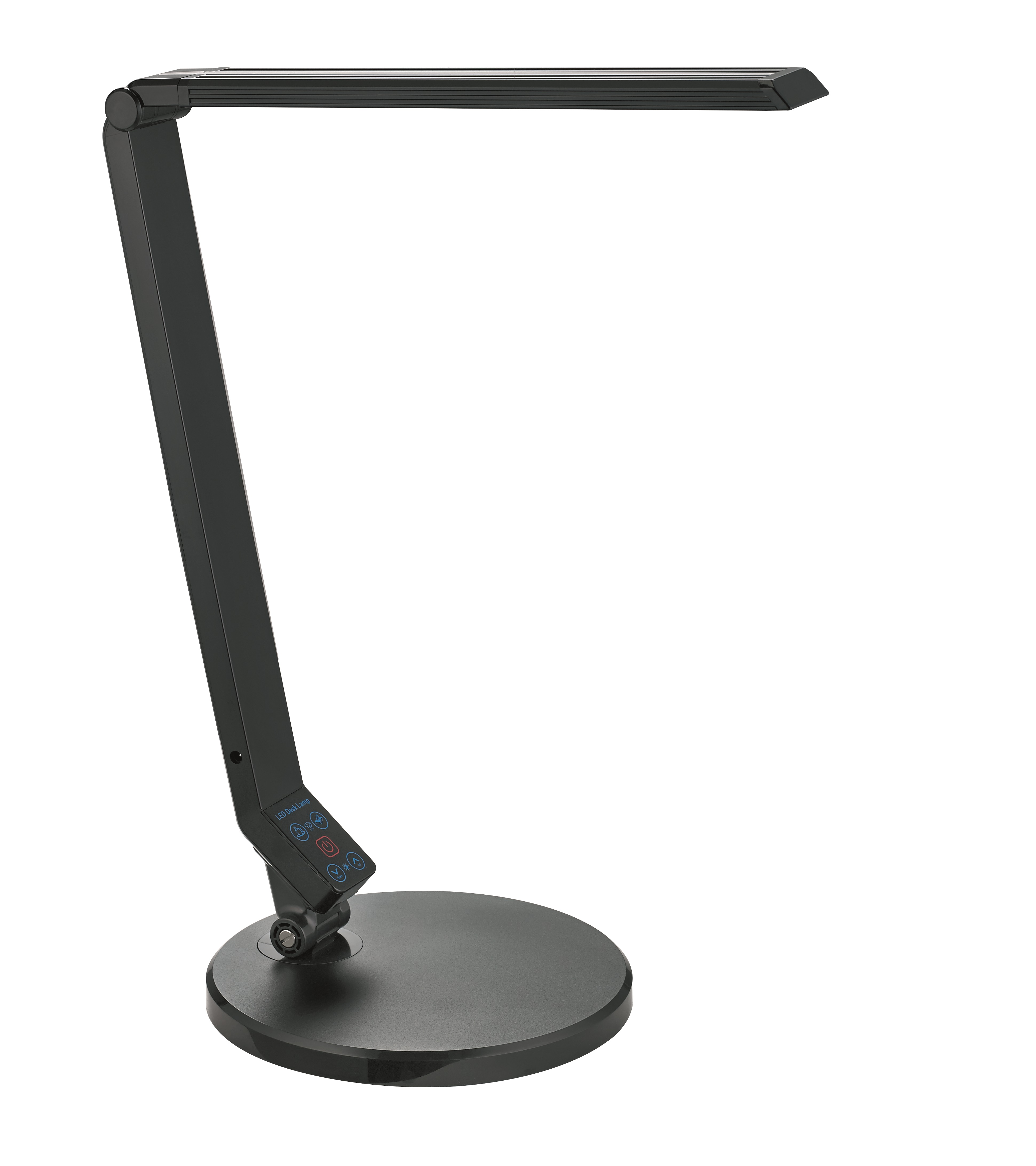 Lampa de birou cu led,  9W, 1100 lux - 35cm, ajustabila, ALCO - neagra