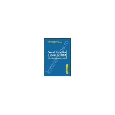 Cum sa formulam o cerere la CEDO. Explicatii, jurisprudenta, formulare si modele