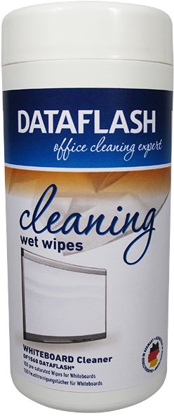 Servetele umede pentru curatare table albe pentru scris, 100/tub, DATA FLASH