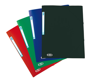 Mapa din plastic A3, cu elastic, Elba Memphis - asortate