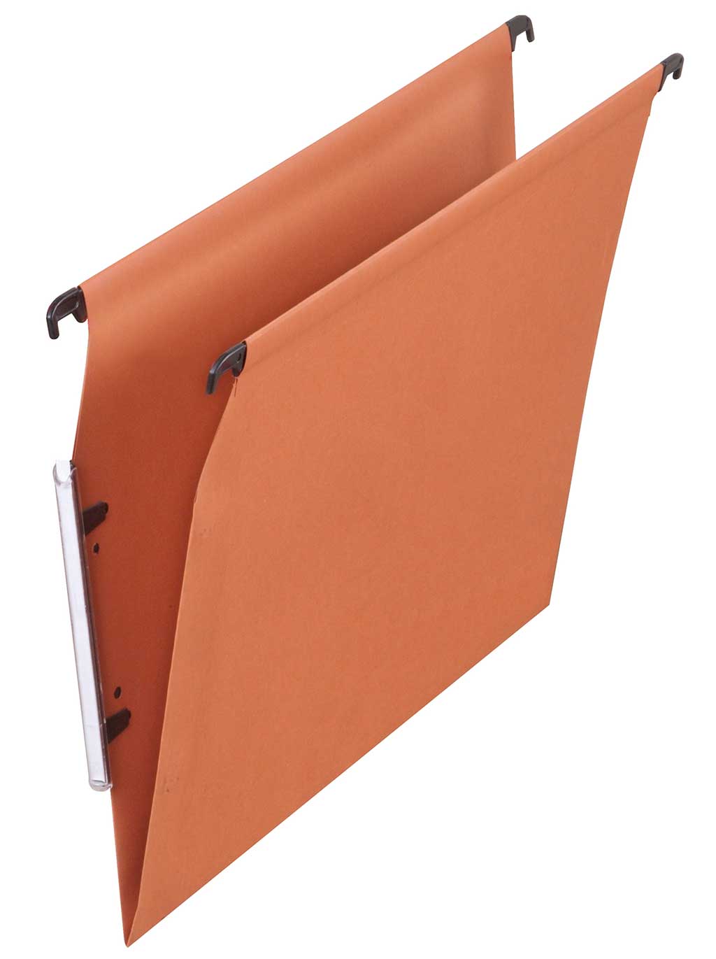 Dosar suspendabil cu eticheta laterala,  carton 220g/mp, Elba - kraft orange