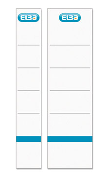 Etichete albe pentru biblioraft  80 mm , 10/set, ELBA