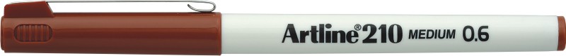 Liner Artline 210, varf fetru 0.6mm - maro