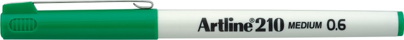 Liner Artline 210, varf fetru 0.6mm - verde