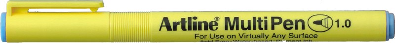 Marker universal ARTLINE Multi Pen, varf rotund 1.0mm - albastru pastel