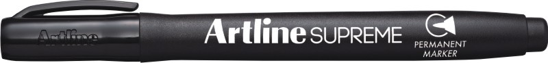 Marker permanent negru, corp plastic, varf rotund 1.0mm - Artline