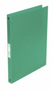 Caiet mecanic 4 inele - D16mm, coperti flexibile PP, Q-Connect - verde transparent
