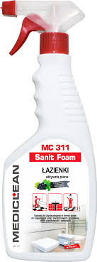 Detergent spuma pentru curatarea suprafetelor din baie Mediclean MC311,cu pulverizator 500ml