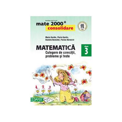 Mate 2000. Matematica CONSOLIDARE, culegere de exercitii probleme si teste, pentru clasa a III-a