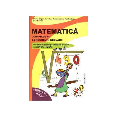 Matematica. Olimpiade si concursuri scolare clasa a VI-a, 2008-2011