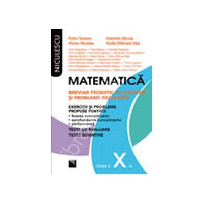 Matematica clasa a X-a. Breviar teoretic cu exercitii si probleme rezolvate