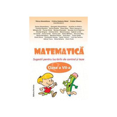 Matematica clasa a VII-a, Sugestii pentru lucrarile de control si teze