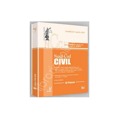 Noul Cod civil. Actualizat la 20 aprilie 2012