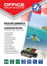 Folie pentru laminare,  A4 125 microni 100buc/top Office Products