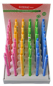 Display 36 creioane mecanice 1,3mm, Penac The Pencil, culori asortate