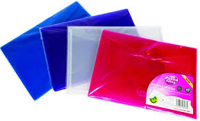 Mapa protectie documente, A5 landscape, cu capsa, 10/set, PUKKA - transparent mat