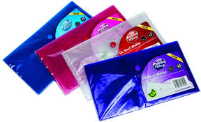 Mapa protectie documente, DL, cu capsa, 10/set, PUKKA - transparent mat