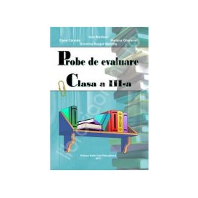Probe de evaluare. Clasa a III-a