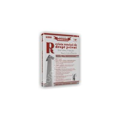 Revista romana de drept privat nr. 6/2008. Anul Gheorghe Beleiu