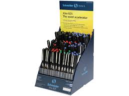 SIS Display SCHNEIDER Xtra 825, 100 rollere cu cerneala (38-negre, albastre, 16-rosii, 8-verzi)