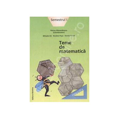 Teme de matematica. Semestrul I - clasa a VI-a