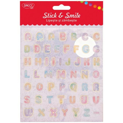 Abtibild - AB138 Litere Pastel Lipeste si zambeste