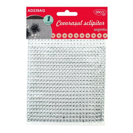 Accesorii craft - AD239 Covorasul sclipitor argintiu Daco