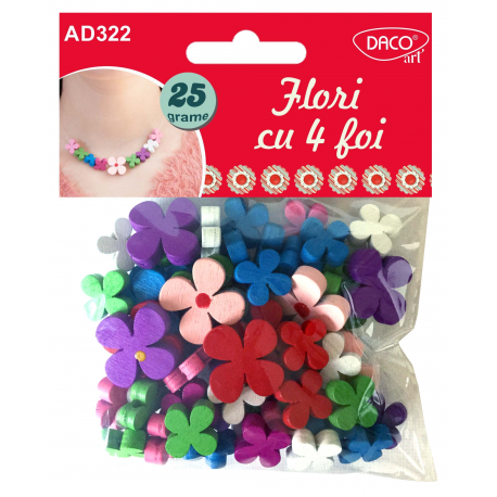 Accesorii craft - Flori cu 4 foi Daco, AD322
