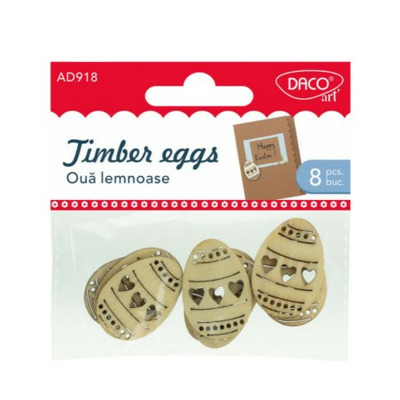 Accesorii craft - AD918 Oua lemnoase