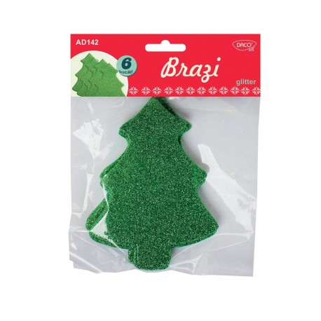 Accesorii craft - brazi spuma glitter Daco, AD142