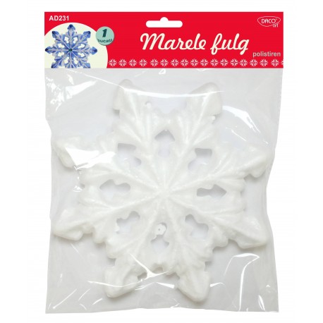 Accesorii craft - Marele fulg 21cm, polistiren