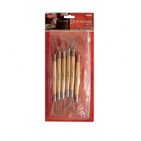 Accesorii modelaj - AA002 Debosoare set 6 Daco