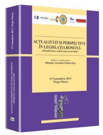 Actualitati si perspective in legislatia romana