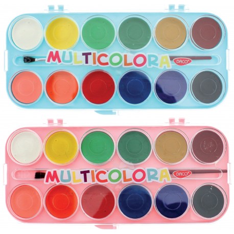 Acuarele 12 Culori Multicolora AR123 Daco