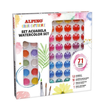 Acuarele 71 culori/cutie Alpino Color Experience