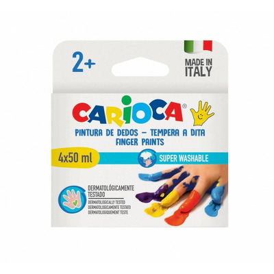 Acuarele Finger 4x50 ml Carioca Baby