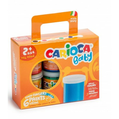 Acuarele Finger 6x80 ml Carioca Baby
