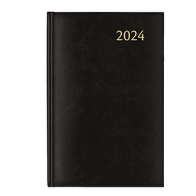 Agenda 2024, 14x21cm,1zi/pag (384 pag) DAILY - Balacron negru