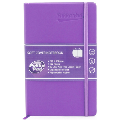 Agenda Pukka Pads Signature PU coperta soft A5 dictando, 192 pagini - MOV