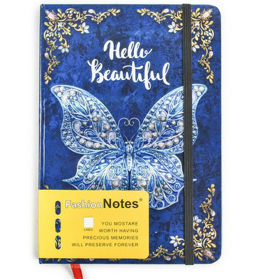Agenda tip notes cartonat B6, Albastru