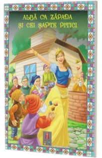 Alba ca Zapada si cei sapte pitici. Poveste ilustrata