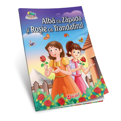 Alba ca Zapada si Rosie ca Trandafirul. Carte de colorat