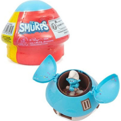 Albastru figurine si Casuta Ciuperca Strumfii