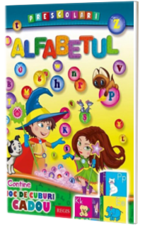 Alfabetul - Trasam dupa contur, coloram, scriem