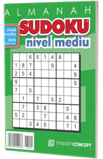Almanah Sudoku 2026. Nivel mediu