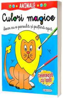 Animale. Culori magice doar cu o pensula si putina apa (coloreaza cu apa)