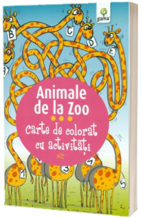 Animale de la Zoo. Carte de colorat cu activitati (3-5 ani)